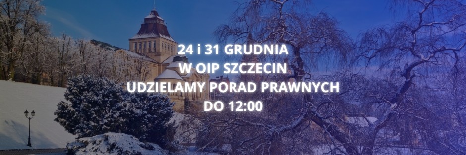 UWAGA! Osobiste porady prawne 24 i 31 grudnia do 12:00