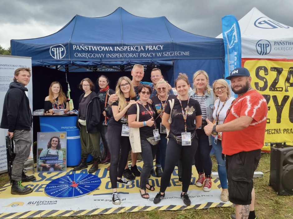Reprezentacja OIP Szczecin na Pol'and'Rock Festiwal 2023